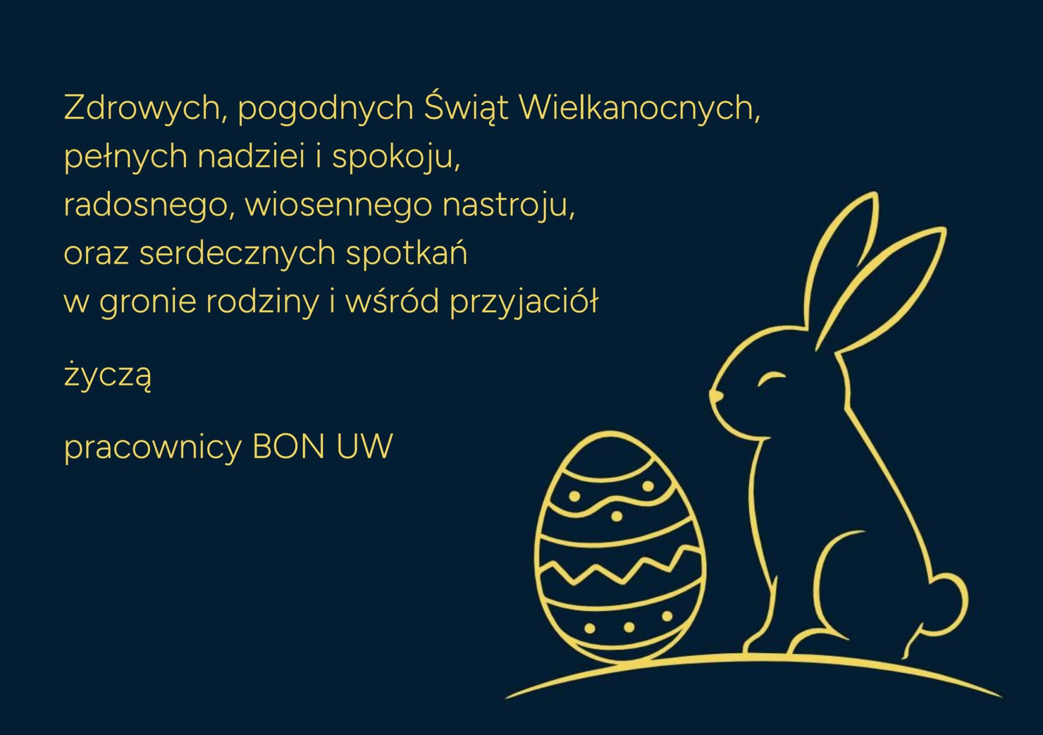 życzenia wielkanocne - pełna treść poniżej.
